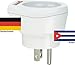 Produktbild hochwertiger Design Reiseadapter Deutschland auf Kuba 220-230V Schukostecker Umwandlungsstecker Reisestecker Netzstecker - Germany - Cuba