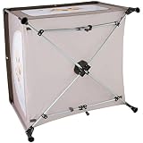 TecTake Baby Laufstall Babybett Kinder Reisebett | inkl. Schlafunterlage + Transporttasche | braun coffee - 8
