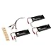 Produktbild Goolsky 3psc H502S 001 7.4V 15C 610mAh Lipo Akku mit 3 in 1 Ladekabel für Hubsan X4 H502S H502E RC Quadrocopter