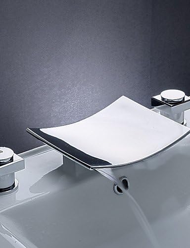 JinRou Modern and stylish Shower Mixer Bathroom Sink Faucets Contemporary Waterfall Brass Chrome