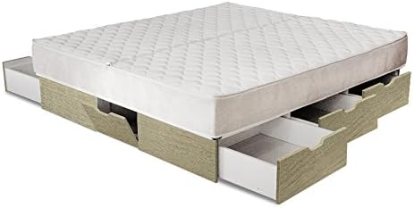 waterbed with drawers including delivery, oak, 200 cm x 220 cm