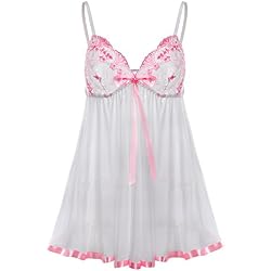 MORCHAN❤️Femmes Sexy Dentelle Lingerie sous-vêtements Corset Imprimer Vêtements de Nuit Pyjama Dress