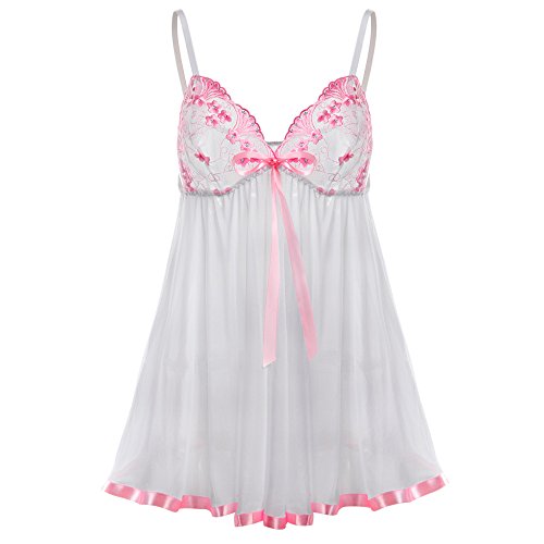 MORCHAN❤️Femmes Sexy Dentelle Lingerie sous-vêtements Corset Imprimer Vêtements de Nuit Pyjama Dress