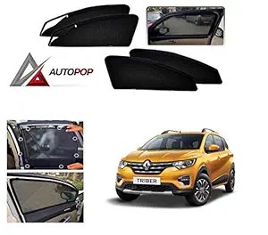 AutoPop Magnetic Type Car Window Sun Shades Blinds for Renault Triber