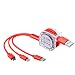 Produktbild periwinkLuQ 6TUL60FE900NQGFM199M39O958WDP USB-Kabel, rot, Stück: 1