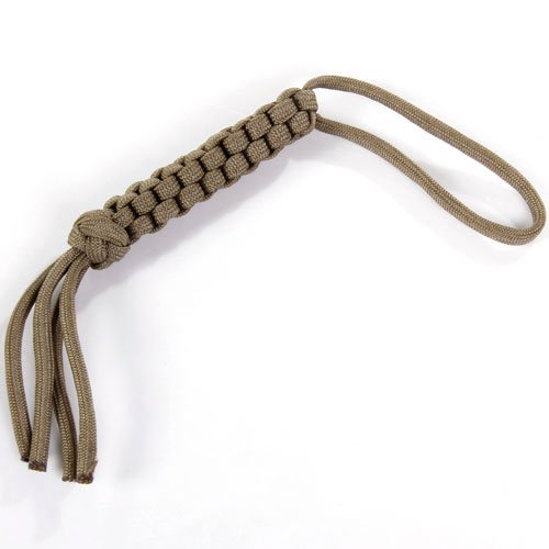 Quadrat geflochtenes Messer Lanyard - Khaki