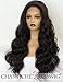 Produktbild Chantiche Dark Brown Lace Front Wig with Free Part Long Synthetic Wavy Wigs for Women Wig Heat Resistance 22 Inches