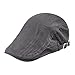 Unisex Classic Baskenmütze Schirmmütze Schiebermütze Beret Cap Barret Mütze Kappe Hut,Atmungsaktive Baumwolle