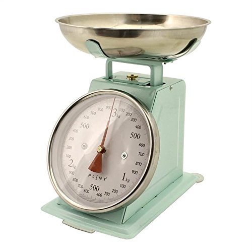 RETRO DESIGN METALL KÜCHENWAAGE "SCALE" praktische Waage bis 3 kg von Xtradefactory grün
