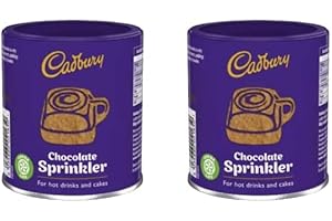 GENERIC CADBURY HAVE DISCONTINUED PRODUCT - LAST FEW REMAINING - 2 X 125g CADBURY CHOCOLATE SPRINKLER FOR DRINKS AND BAKING