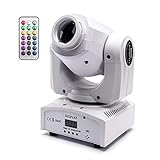 【Geeignete Verwendung】Arbeiten Sie gut mit der dj equipment, idealen Moving Head Lights für DJ Disco Parties, Tanzclub, Kirche, Bars, Bankettveranstaltungen und Bühnenbeleuchtung. Lighting effect video: https://youtu.be/7S6uzMqa8Hg.