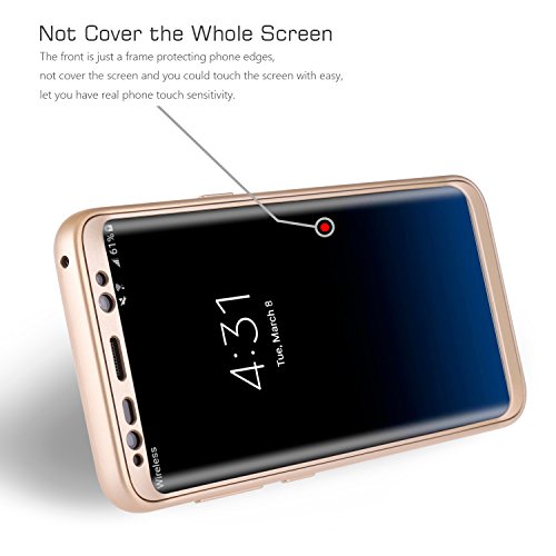 Funda Samsung Galaxy S8 Plus   ivencase Carcasa TPU Gel Silicona Suave Flexible Tapa Anti-rasgu  os Case Cover para Samsung Galaxy S8 Plus - Oro