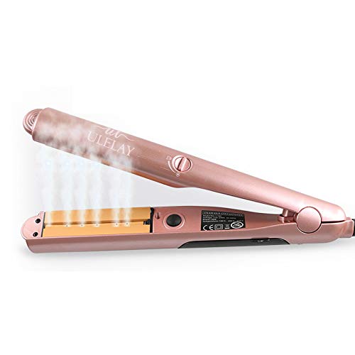 Steam Hair Straightener Spray Roll Straight Dual-Use Curling Iron Ceramic Electric Splint Straight