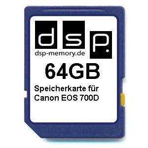 DSP Memory Z-4051557435988 64GB Speicherkarte für Canon EOS 700D