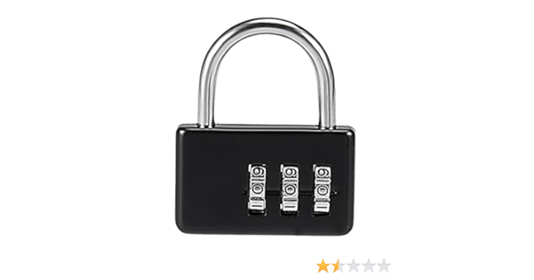 Suitcase padlocks b&m Clearance