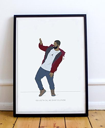 A3 Drake inspired Minimalist poster - Drake rap minimalist poster print