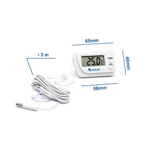 Lantelme 6069 Digitales Thermometer mit Fühler in Überlänge von 3 Meter – Digitalthermometer Temperaturanzeige von -50 bis +70 Grad Celsius - 5