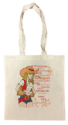 Cowgirl Shopping Bag Beach Cotton Reusable