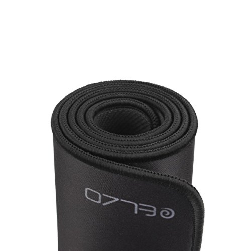 Elzo Mauspad Extra Groß Gaming Mouse Mat Geeignet für Tastatur und Maus Rutschfester Gummibestand Mousepad Mousepad mit strukturierter Oberfläche und genähten Rändern 90 x 30 x 0.4cm Schwarz - 6