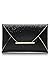 Price comparison product image Vococal Women Lady Shimmer Glitter Sequins Envelope Bag Evening Party Prom Purse Clutch Handbag Black
