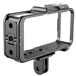 TELESIN Protective Frame Case for DJI Ation 2 Dual-Screen and Power Combo, Whole Camera Aluminum Case, Open