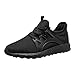 Produktbild EUZeo Herren Casual Mesh Lace Up Solide Sportlich Sneaker Laufschuhe Leichte Turnschuhe Einfarbig Atmungsaktiv Schnürschuhe Outdoorschuhe Lässige Schuhe Sportswear Freizeitschuhe Sweatschuhe