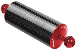 FEICHAO D60 mm Tauch Schwimmer Wasserlampe, Arm 108 g – 584 g 2,5 cm Doppelball 5/8/10/12 Zoll Unterwasserkamer (20,3 cm – 312 g, rot)