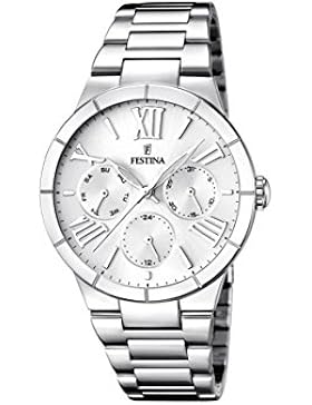 Festina Damen-Armbanduhr Analog Quarz Edelstahl F16716/1