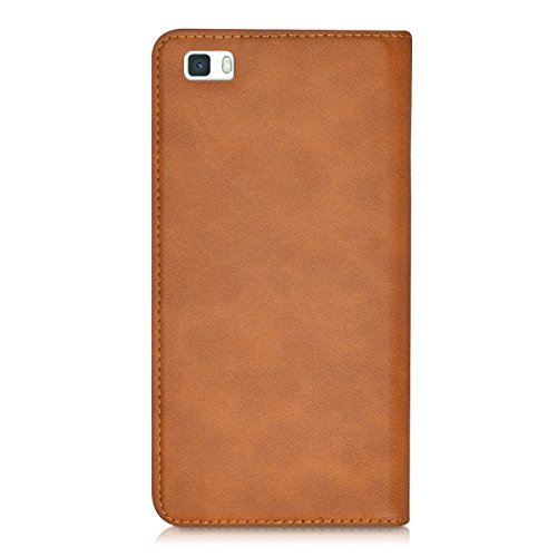 kwmobile Funda para Huawei P8 Lite  2015  - Flip cover Case para m  vil en cuero sint  tico - Estilo libro plegable co  ac