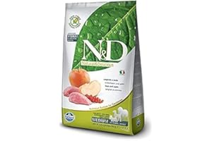 FARMINA PET FOODS Sucha karma dla psów N&D, dzik i jabłko, bez zbóż, Natural & Delicious Farmina (800 g)