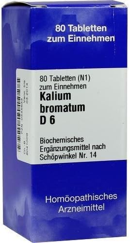 Biochemistry 14 Potassium Bromatum D 6 Tablets Pack of 80 Tablets
