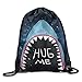 Produktbild Cool Drawstring Backpack Hug Me Whale Art Design Print Drawstring Backpack Rucksack Shoulder Bags Gym Bag