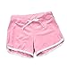 Produktbild Damen Hosen Sommer LHWY Shorts Frauen Sport Kordelzug Fitness Yogahosen Workout Bund Dünne Yoga Elastische Wasit Pants Jogginghose (S, Rosa)