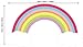 Full Colour Pastel Colour Rainbow and Clouds Girls Bedroom Wall Sticker Decal Kids Bedroom Decoration Nursery Baby Room