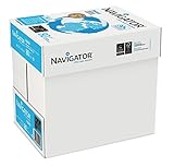 resma papel a4 navigator Color Blanco Navigator 505172 - Caja con folios de papel multifunción, 500 hojas, 5 paquetes
