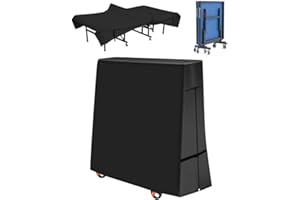 OUTTDID Housse Table Ping Pong Extérieure, 600D Couverture de Table de Tennis, Bâche Imperméable Housse de Protection pour Table de Ping-Pong