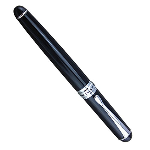 MagiDeal JINHAO X750 Deluxe Schwarz 18kgp Füllfederhalter Mittlere Feder - 7