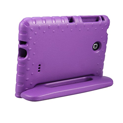 NEWSTYLE Samsung Galaxy Tab 4 7.0 Kinder Hülle Case mit umwandelbarer Handgriff Superleichte Stoßfeste Schutzhülle Tasche Cover für Samsung Tab 4 SM-T230/T231/T235 (7 Zoll) – Lila - 3