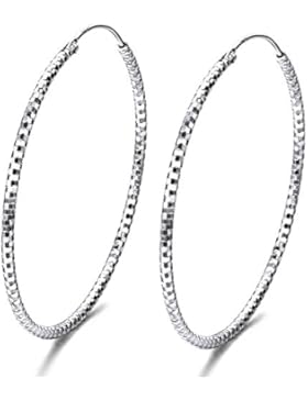 J.SHINE Damen Creolen 925 Sterling Silber Ohrringe Set Mode Schmuck 