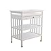 Produktbild Changing Tabl GUO@ Neugeborenes Baby Wickeltisch, Massivholz mit Schublade Rad Multifunktions Pflege Touch Massage Dusche Stand, Last 30 kg Kinderzimmermöbel (Farbe : Weiß)