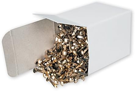 Victory Office Paper Fasteners Brass-Plated, 12/7 mm 1000 Stück vermessingt