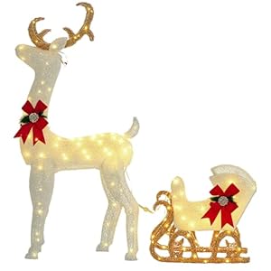 Outsunny Reno con Trineo Luminoso,