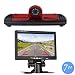 Produktbild Auto Dritte Dach Top Mount Bremsleuchte Kamera Bremslicht Rückfahrkamera für Peugeot Boxer FIAT Ducato Citroen Jumper +7.0" Zoll DVD Monitor TFT Bildschirm LKW KFZ LCD Display
