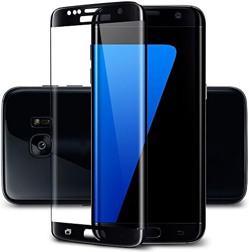Adspec® 100% Full Coverage 3D Curved Premium Tempered Glass Screen Protector Samsung Galaxy S7 Edge (Black)