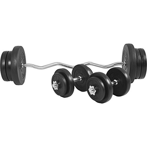 Gorilla Sports Sz Curlset Hantelset 70kg Kunststoff für Fitness Kraftsport Krafttraining Bodybuilding - 3