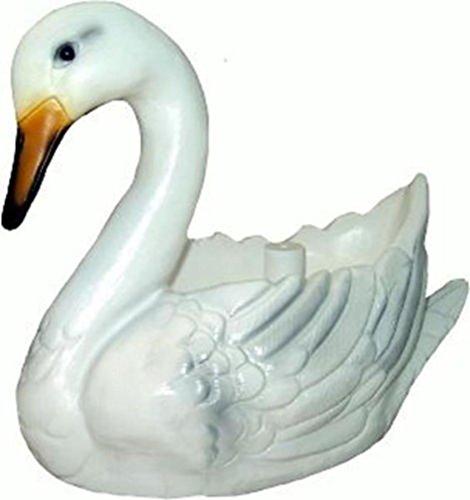 Pflanztopf Schwan bepflanzen 30 cm Zwerg Garten bruchfest PVC Deko GRS 0908pf