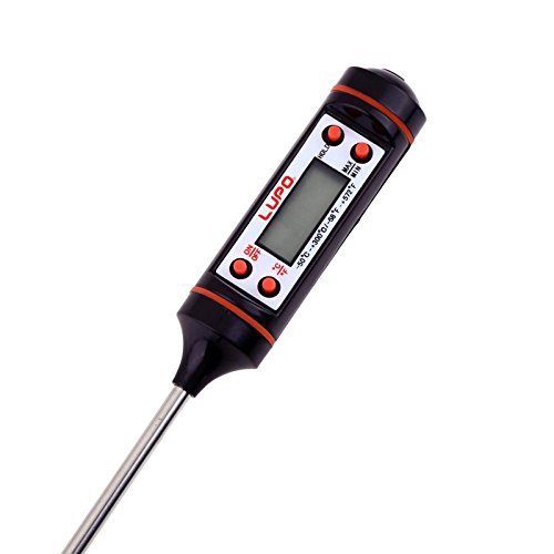 LUPO Digitales Fleisch Lebensmittel Thermometer – Sofortige Lese Temperatur – LCD-Display – Lange Sonde - 3