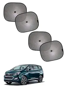 AUTO CAR WINNER Black Foldable Sun Shade (Set of 4) forMahindra Marazzo