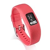 IGEMY Silikon Ersatzarmband für Garmin vivofit 4 (Rot)