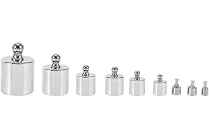 JECTSE Conjunto de peso de calibración de precisión de 17 piezas, gramaje No.45 Calibración de acero Peso 10 mg-100 g con pinza para balanza digital, balanza para joyas, educativo